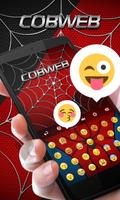 Cobweb Hero GO Keyboard Theme imagem de tela 2