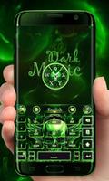 Green Dark Magic GO Keyboard Theme capture d'écran 1