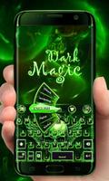 Green Dark Magic GO Keyboard Theme capture d'écran 2