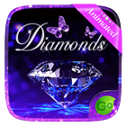 3D Diamonds GO Keyboard Animated Theme أيقونة