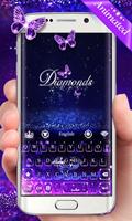 3D Diamonds GO Keyboard Animated Theme постер