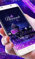 3D Diamonds GO Keyboard Animated Theme скриншот 2