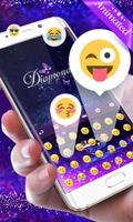3D Diamonds GO Keyboard Animated Theme скриншот 3