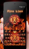 Fire Lion Poster