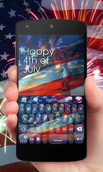 Fourth of July Go Keyboard Theme poster