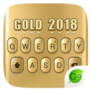 3D Gold 2018 GO Keyboard Theme APK