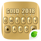 3D Gold 2018 GO Keyboard Theme আইকন