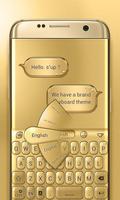 3D Gold 2018 GO Keyboard Theme screenshot 1