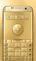 برنامه‌نما 3D Gold 2018 GO Keyboard Theme عکس از صفحه