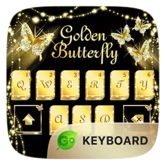 download Golden Butterfly GO Keyboard Theme APK