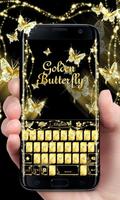 Golden Butterfly Poster