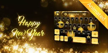 Happy New Year 2018 GO Keyboard Animated Theme