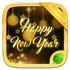 Happy New Year 2019 GO Keyboard Animated Theme icône