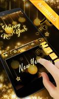 Happy New Year 2019 GO Keyboard Animated Theme ảnh chụp màn hình 3