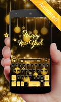Happy New Year 2019 GO Keyboard Animated Theme Affiche