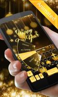 Happy New Year 2019 GO Keyboard Animated Theme capture d'écran 1