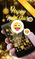 Happy New Year 2019 GO Keyboard Animated Theme ảnh chụp màn hình 2