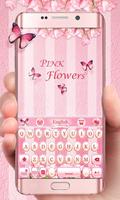 Pink Flowers پوسٹر