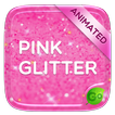 ”Pink Gold Glitter GO Keyboard Animated Theme