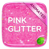 Pink Gold Glitter GO Keyboard Animated Theme ไอคอน