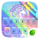 Rainbow Unicorn GO Keyboard Animated Theme APK