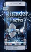 Thunder Hero GO Keyboard Theme imagem de tela 1