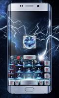Thunder Hero GO Keyboard Theme imagem de tela 2