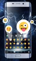 Thunder Hero GO Keyboard Theme imagem de tela 3