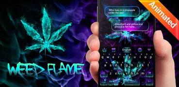 Weed Flame GO Keyboard Animated Theme