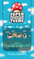 Super Mushroom Keyboard Theme imagem de tela 2