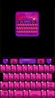 Emo Pink Go Keyboard imagem de tela 1