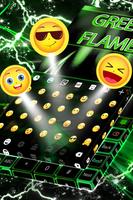 Green Flame Keyboard Theme screenshot 1