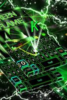Green Flame Keyboard Theme screenshot 2