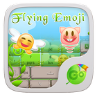 Flying Emoji GO Keyboard Theme icono