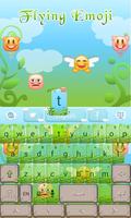 Flying Emoji GO Keyboard Theme اسکرین شاٹ 3