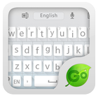 GO Keyboard Flat White Theme icône