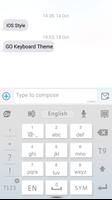 GO Keyboard Flat White Theme capture d'écran 3