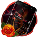 Red Flame Toetsenbord thema-APK