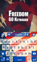 USA Freedom GO Keyboard Theme capture d'écran 2