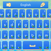 GO Keyboard Blue Beach icon