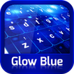 Tastatur-Glühen-Blau