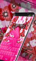 Pink Flower Keyboard স্ক্রিনশট 3