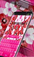 Pink Flower Keyboard ảnh chụp màn hình 2