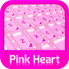 Keyboard Pink Heart ikona