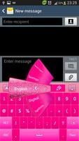 Keyboard Pink Sparkle penulis hantaran