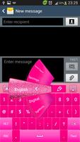 Keyboard Pink Sparkle Affiche