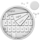 Clean White Keyboard ikon