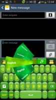 Green Color Keyboard Affiche