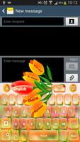 Fleurs clavier Affiche