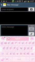 GO Keyboard Lovely Pink screenshot 1